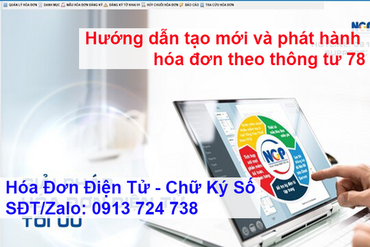 HƯỚNG DẪN TẠO MỚI VÀ PHÁT HÀNH HÓA ĐƠN THEO THÔNG TƯ 78