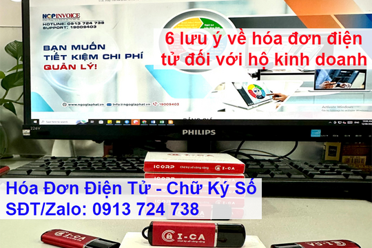 6 lưu ý về hóa đơn điện tử đối với hộ kinh doanh