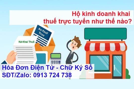 Hộ kinh doanh khai thuế trực tuyến như thế nào?
