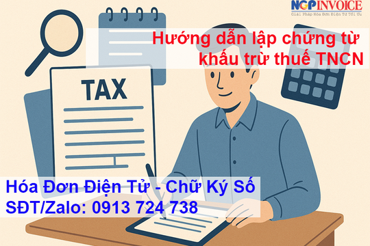 Hướng dẫn lập chứng từ khấu trừ thuế TNCN