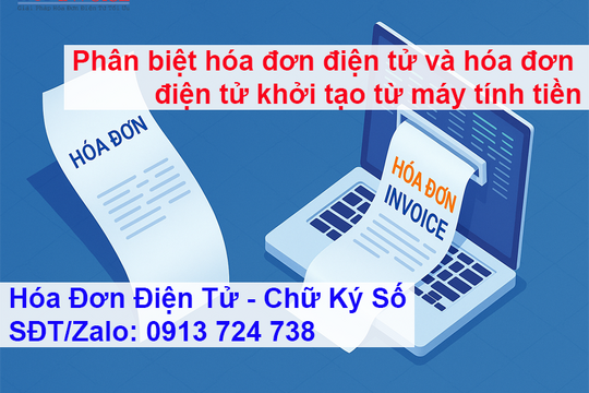 Phân biệt hóa đơn điện tử và hóa đơn điện tử khởi tạo từ máy tính tiền